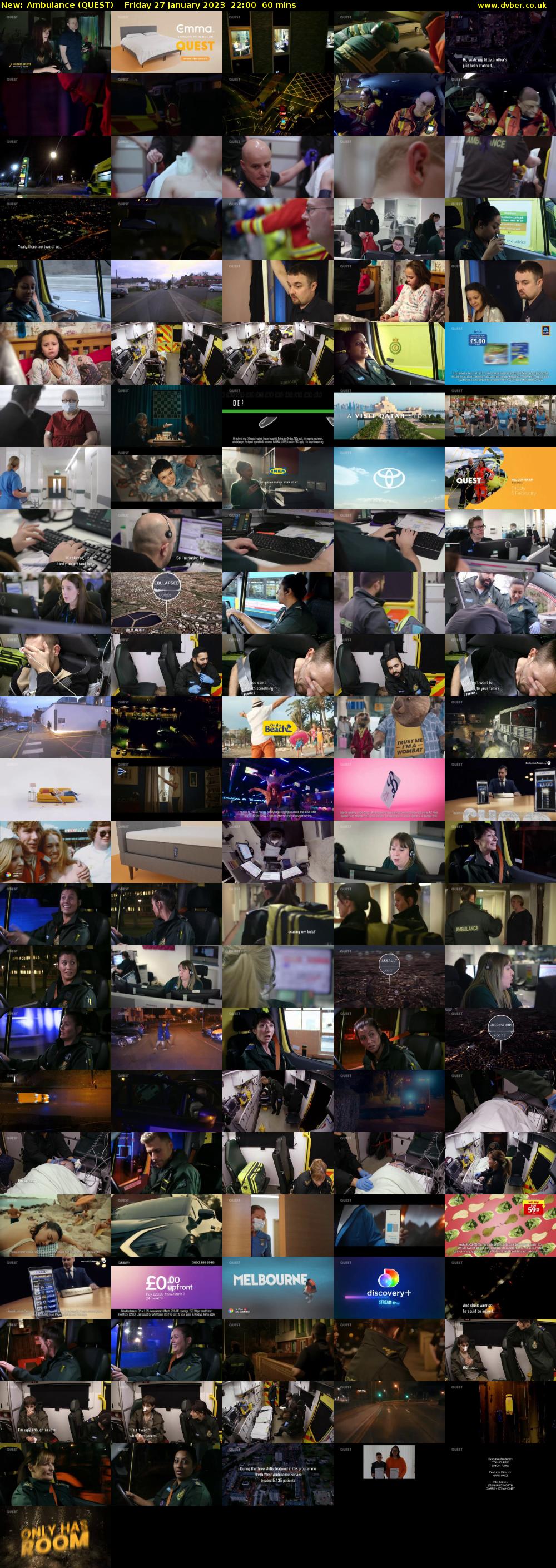 Ambulance (QUEST) Friday 27 January 2023 22:00 - 23:00