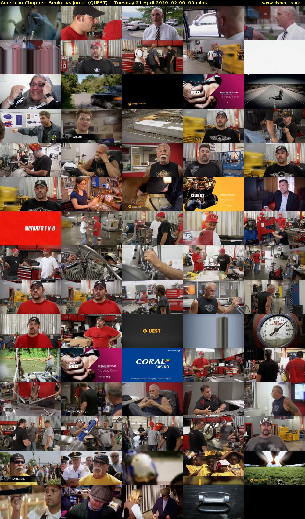 American Chopper: Senior vs Junior (QUEST) Tuesday 21 April 2020 02:00 - 03:00