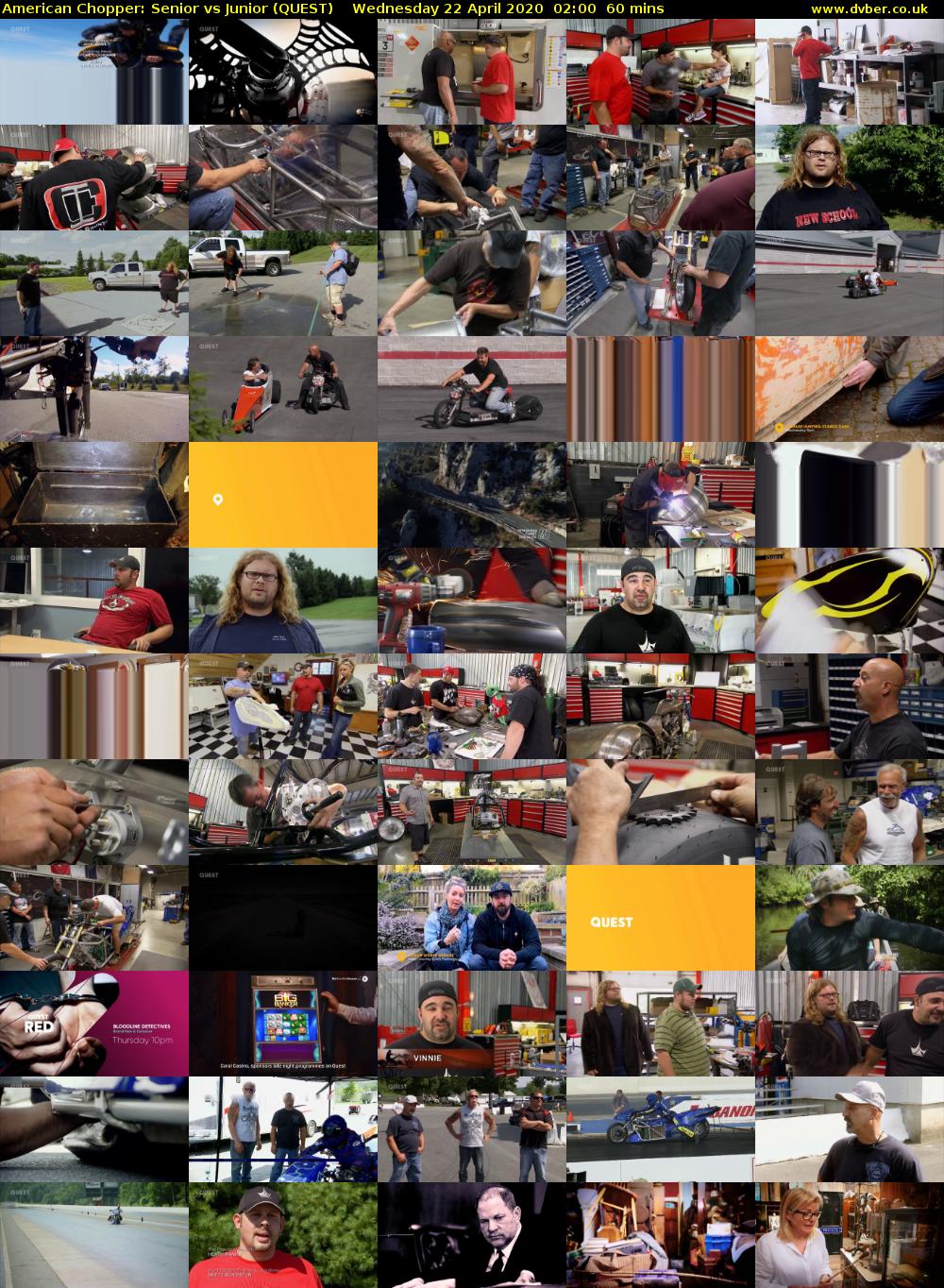 American Chopper: Senior vs Junior (QUEST) Wednesday 22 April 2020 02:00 - 03:00