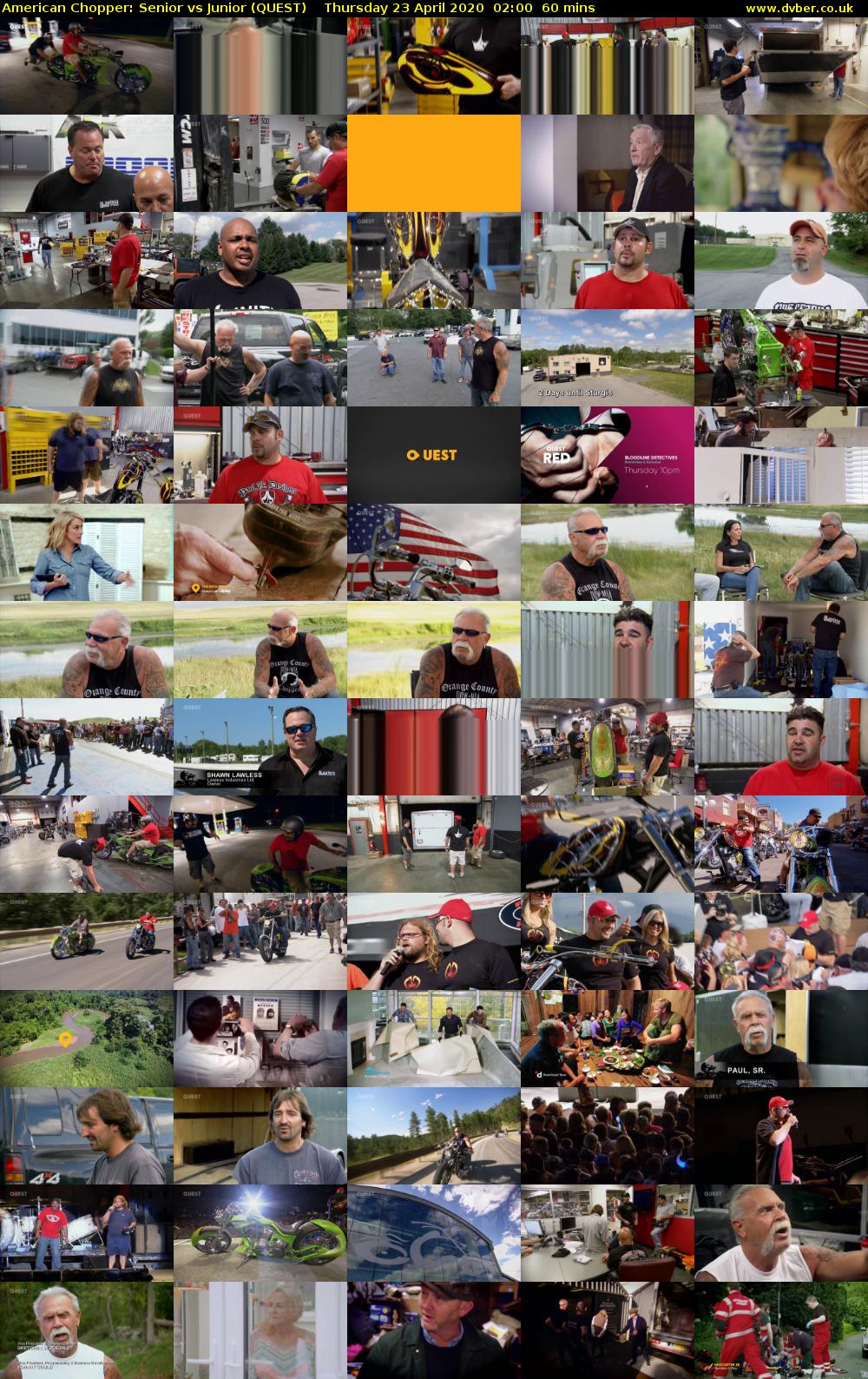 American Chopper: Senior vs Junior (QUEST) Thursday 23 April 2020 02:00 - 03:00