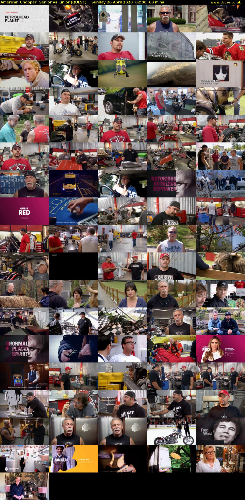 American Chopper: Senior vs Junior (QUEST) Sunday 26 April 2020 02:00 - 03:00