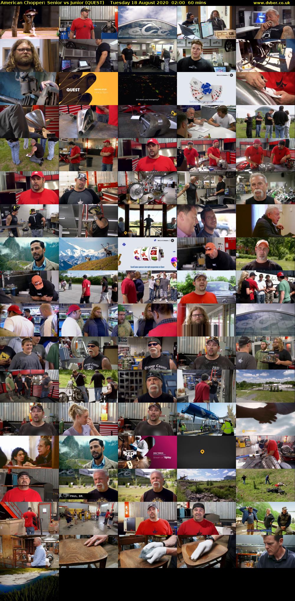 American Chopper: Senior vs Junior (QUEST) Tuesday 18 August 2020 02:00 - 03:00