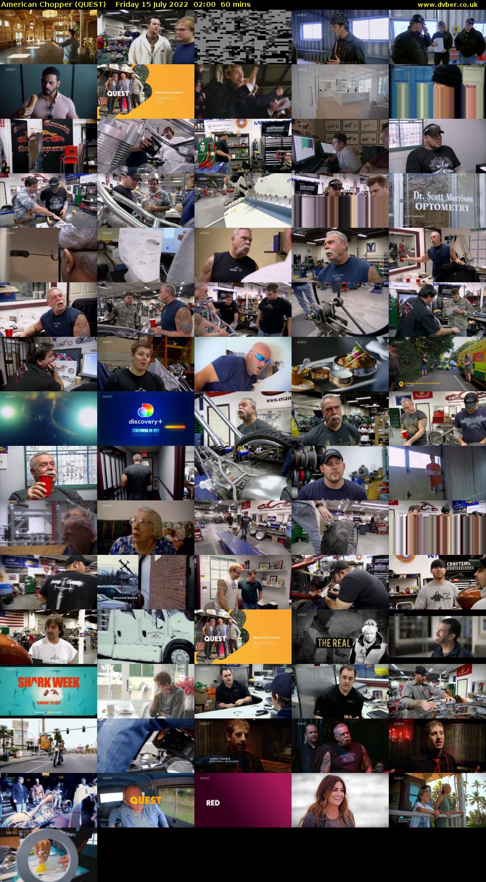 American Chopper (QUEST) Friday 15 July 2022 02:00 - 03:00