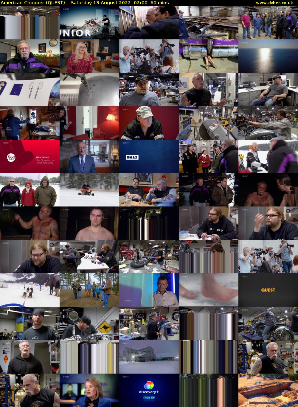 American Chopper (QUEST) Saturday 13 August 2022 02:00 - 03:00