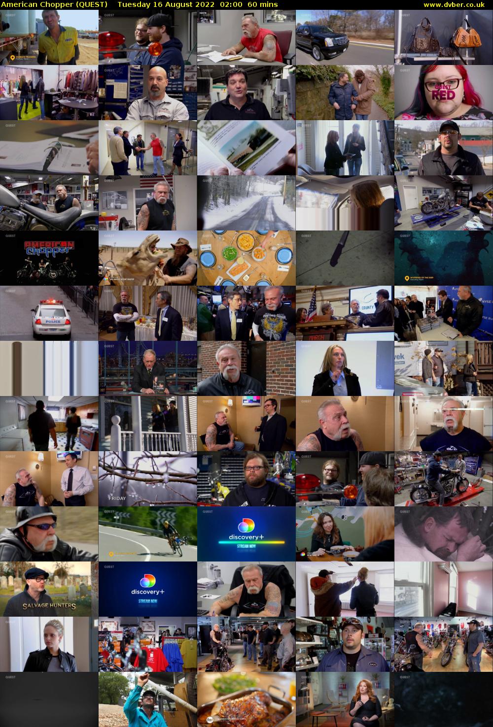 American Chopper (QUEST) Tuesday 16 August 2022 02:00 - 03:00