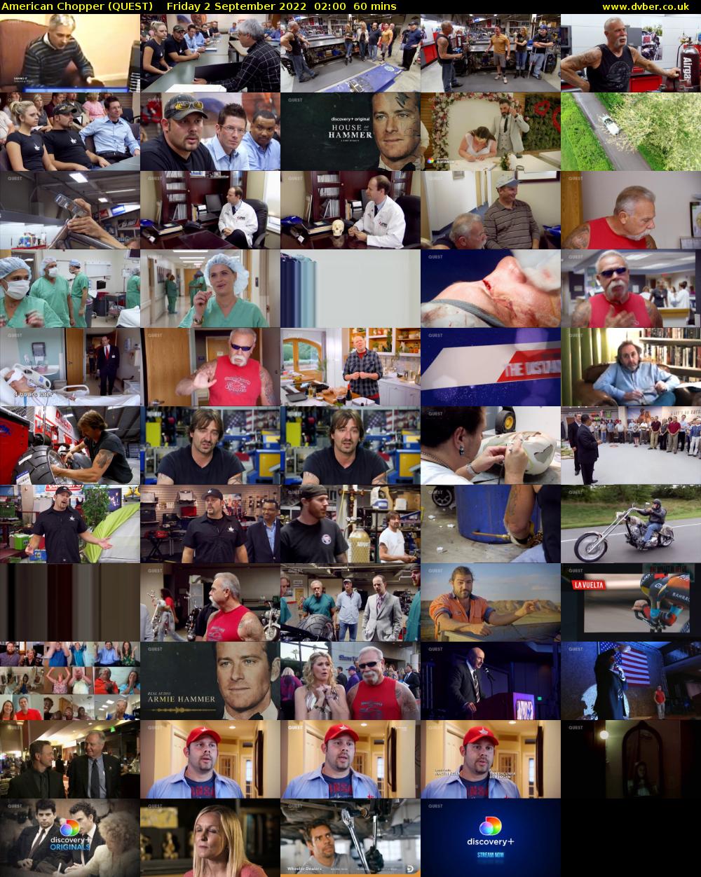 American Chopper (QUEST) Friday 2 September 2022 02:00 - 03:00