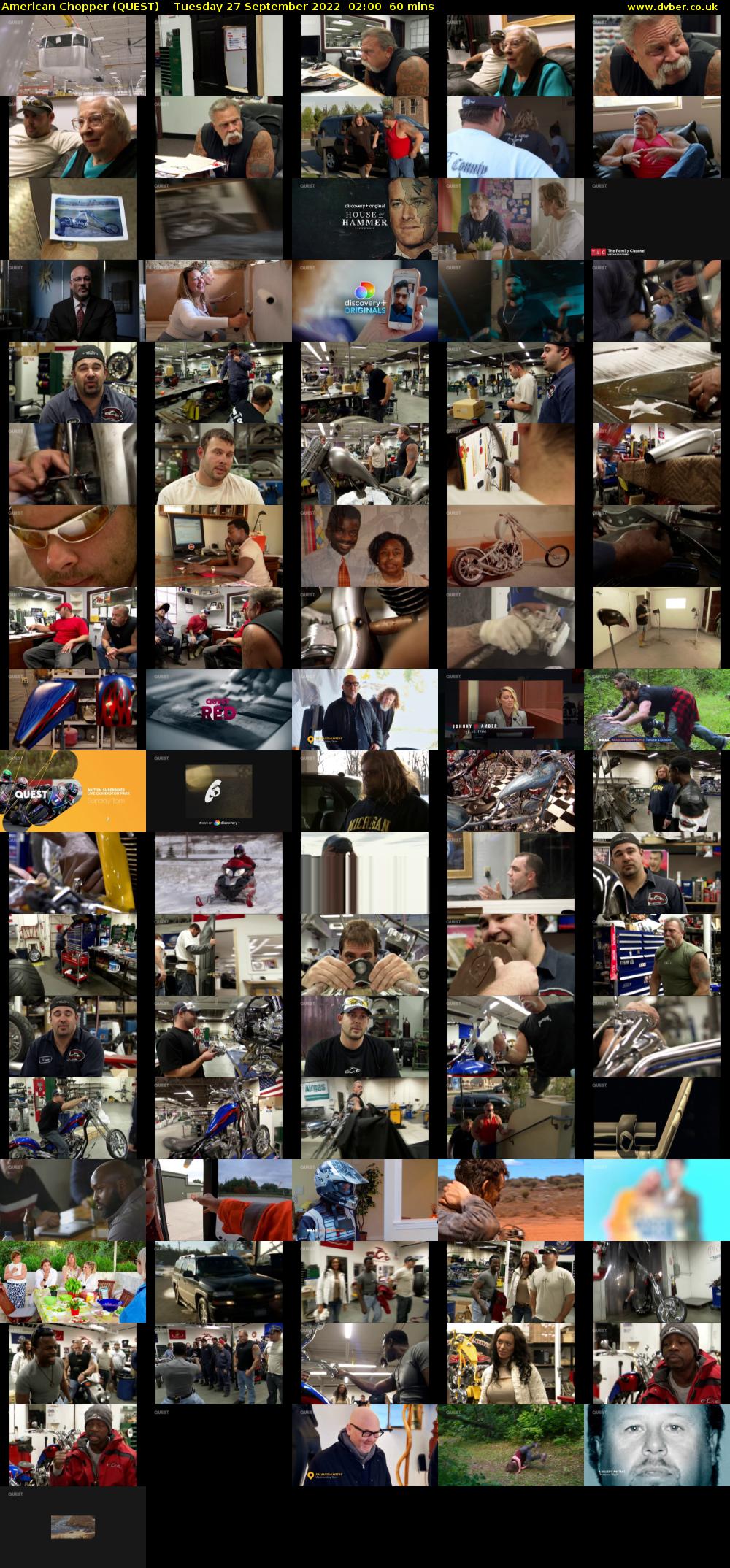 American Chopper (QUEST) Tuesday 27 September 2022 02:00 - 03:00