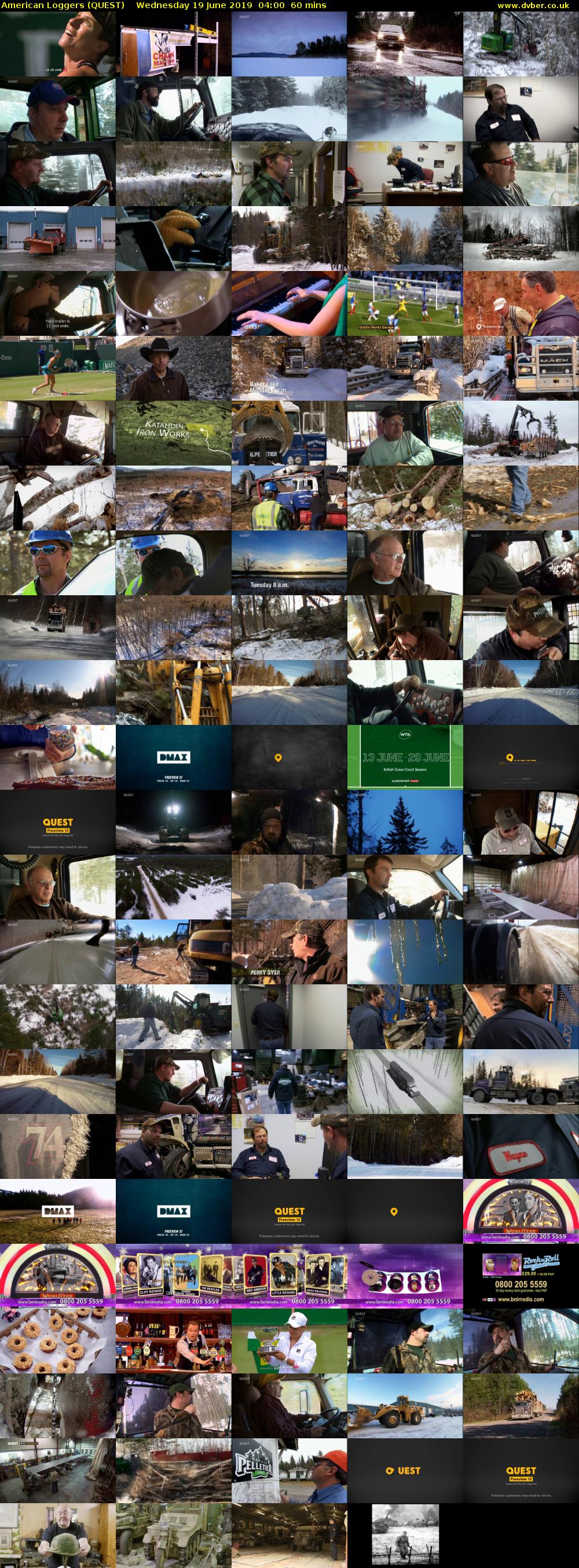 American Loggers (QUEST) Wednesday 19 June 2019 04:00 - 05:00