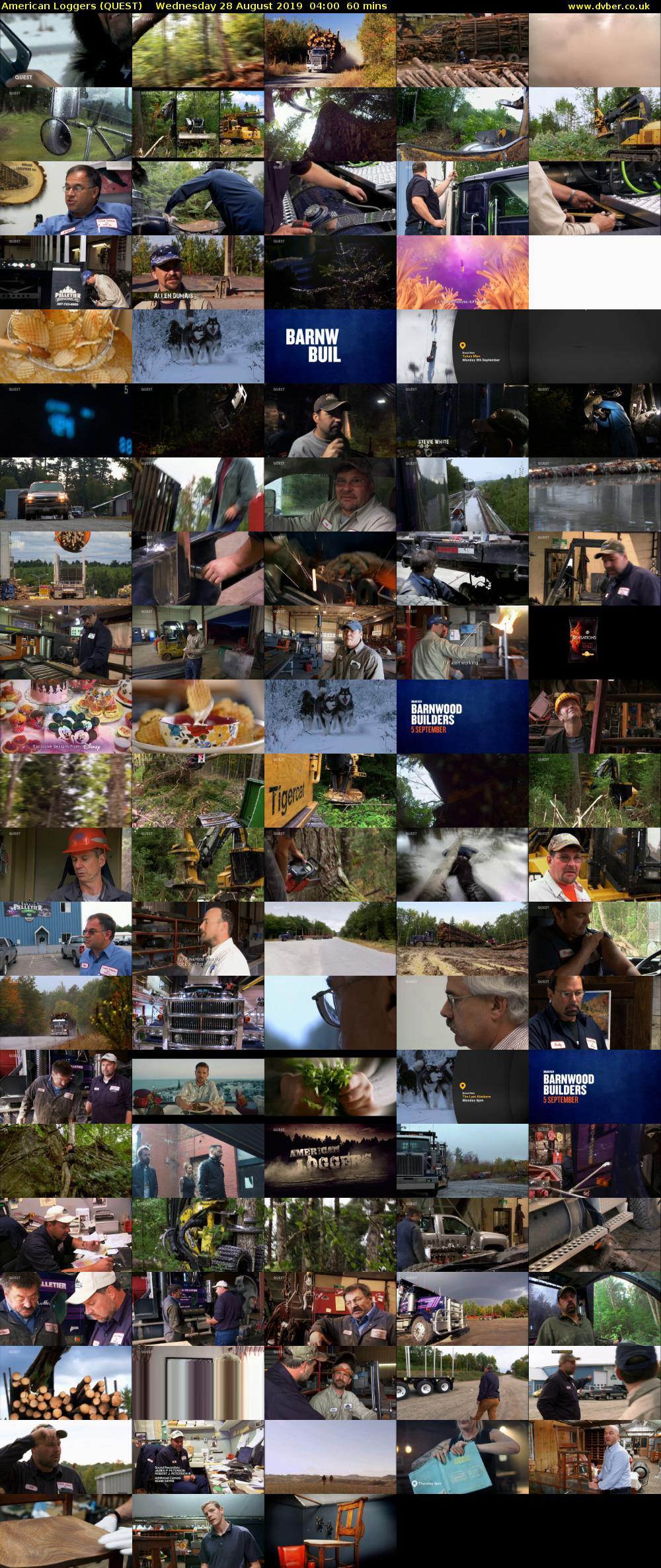 American Loggers (QUEST) Wednesday 28 August 2019 04:00 - 05:00