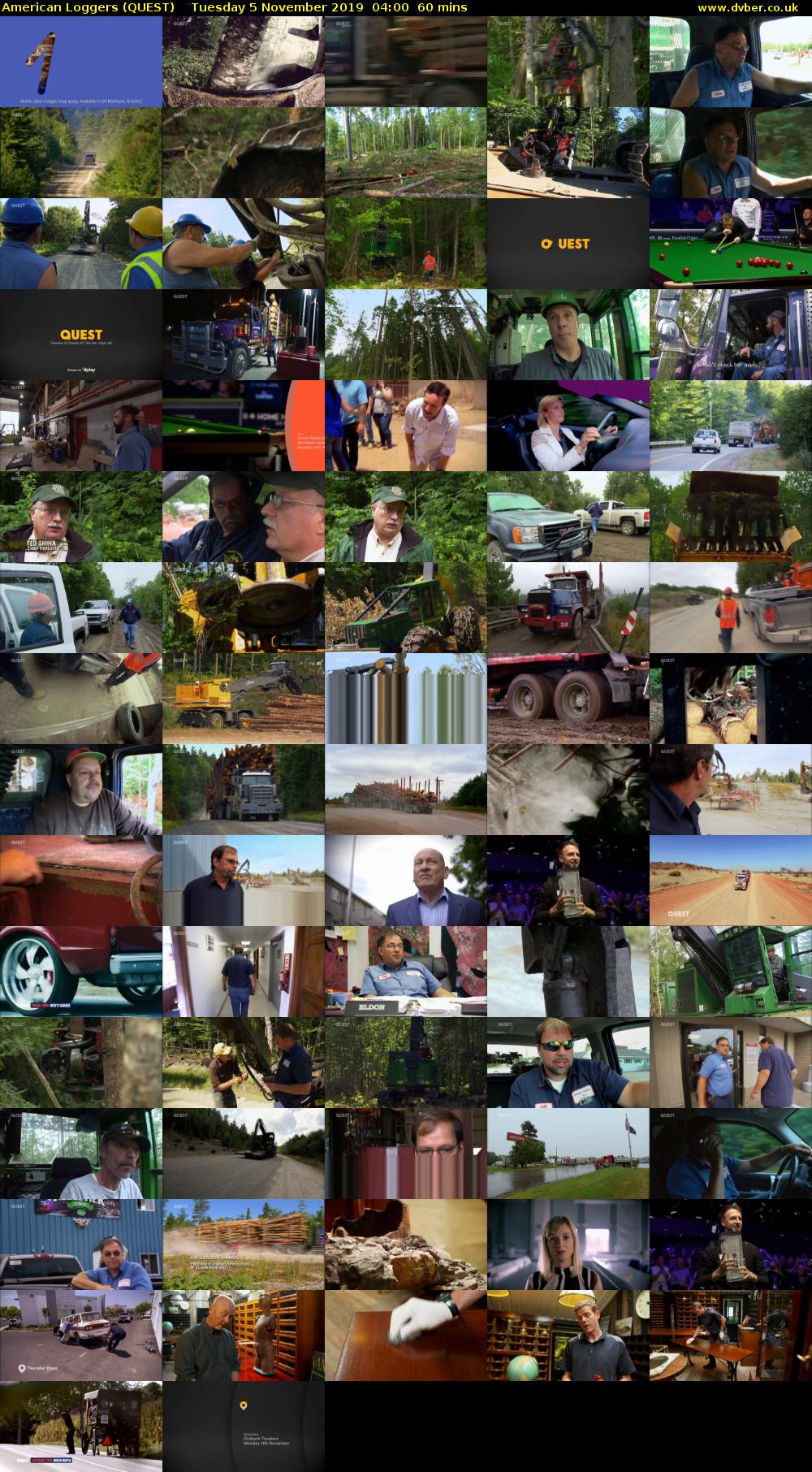 American Loggers (QUEST) Tuesday 5 November 2019 04:00 - 05:00