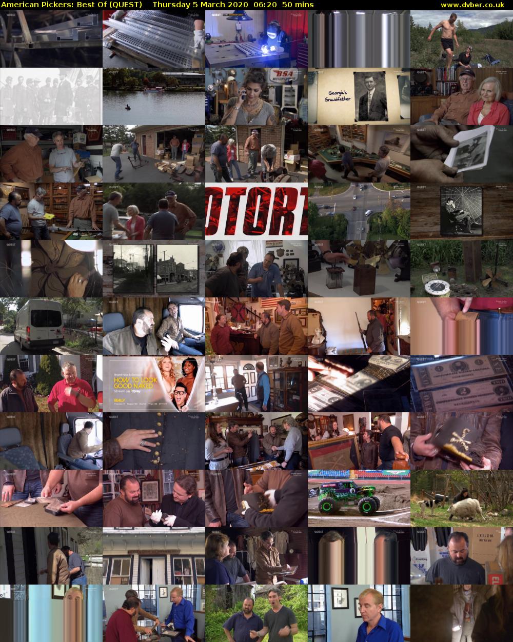 American Pickers: Best Of (QUEST) Thursday 5 March 2020 06:20 - 07:10