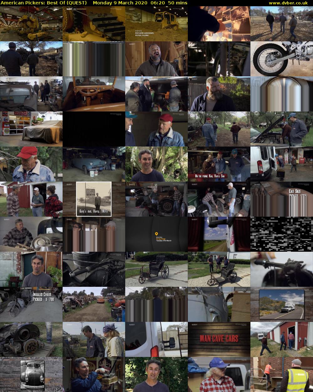 American Pickers: Best Of (QUEST) Monday 9 March 2020 06:20 - 07:10