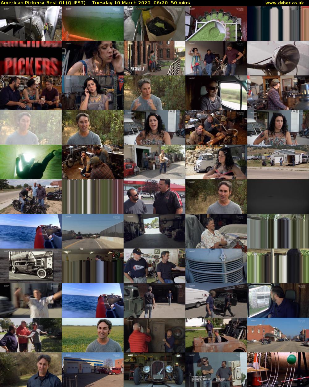 American Pickers: Best Of (QUEST) Tuesday 10 March 2020 06:20 - 07:10