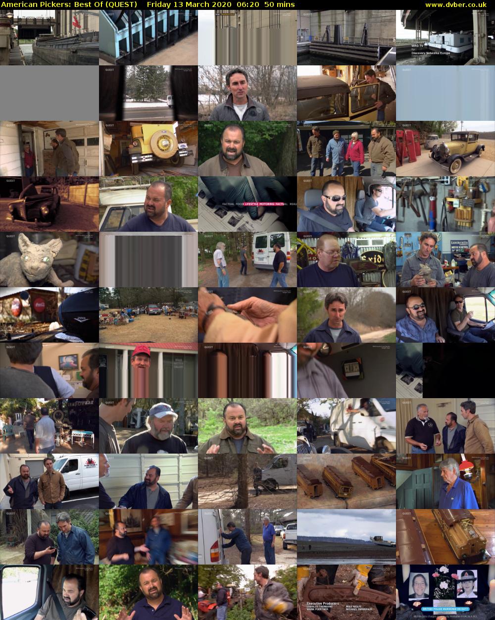 American Pickers: Best Of (QUEST) Friday 13 March 2020 06:20 - 07:10