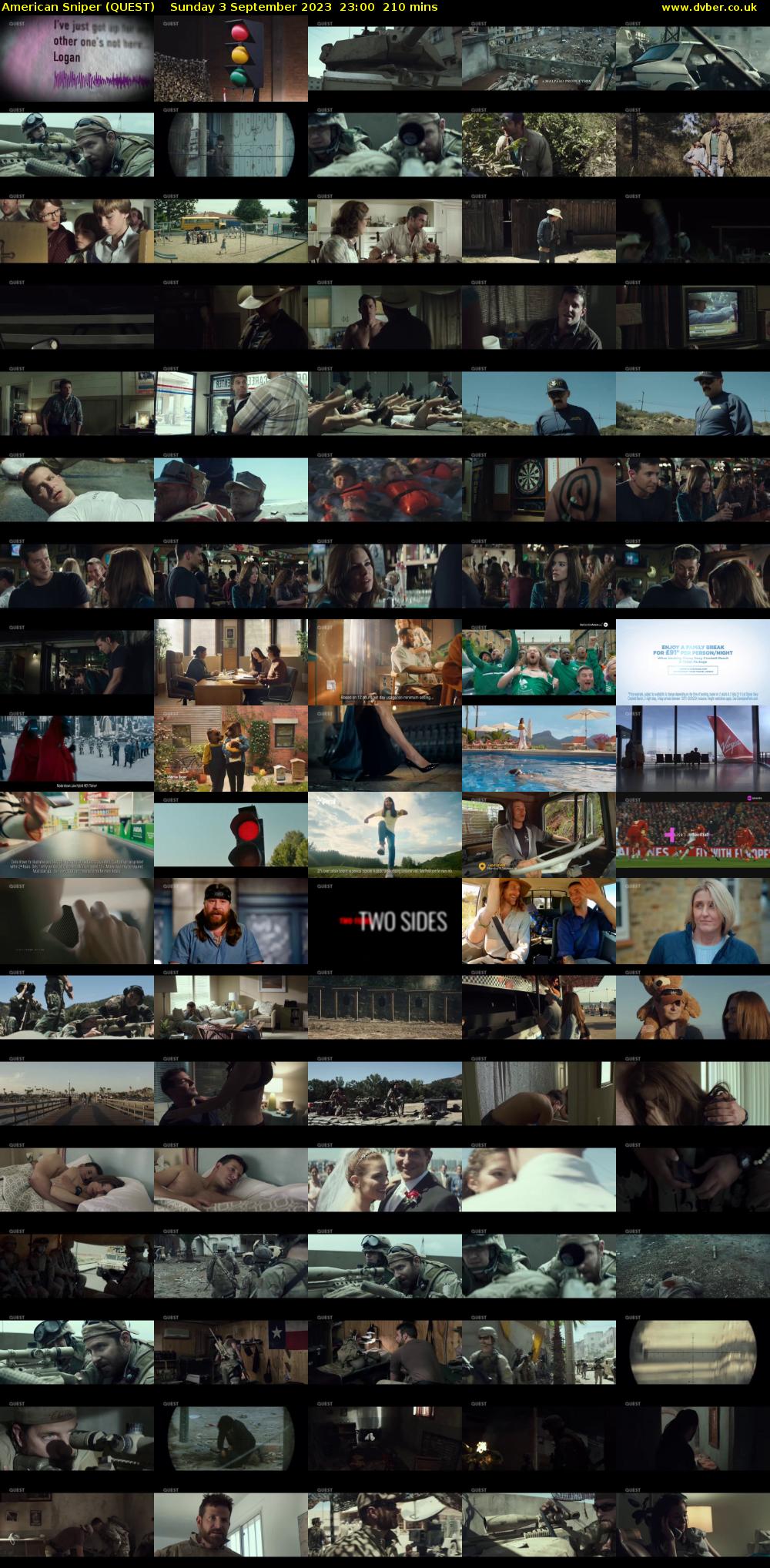 American Sniper (QUEST) Sunday 3 September 2023 23:00 - 02:30