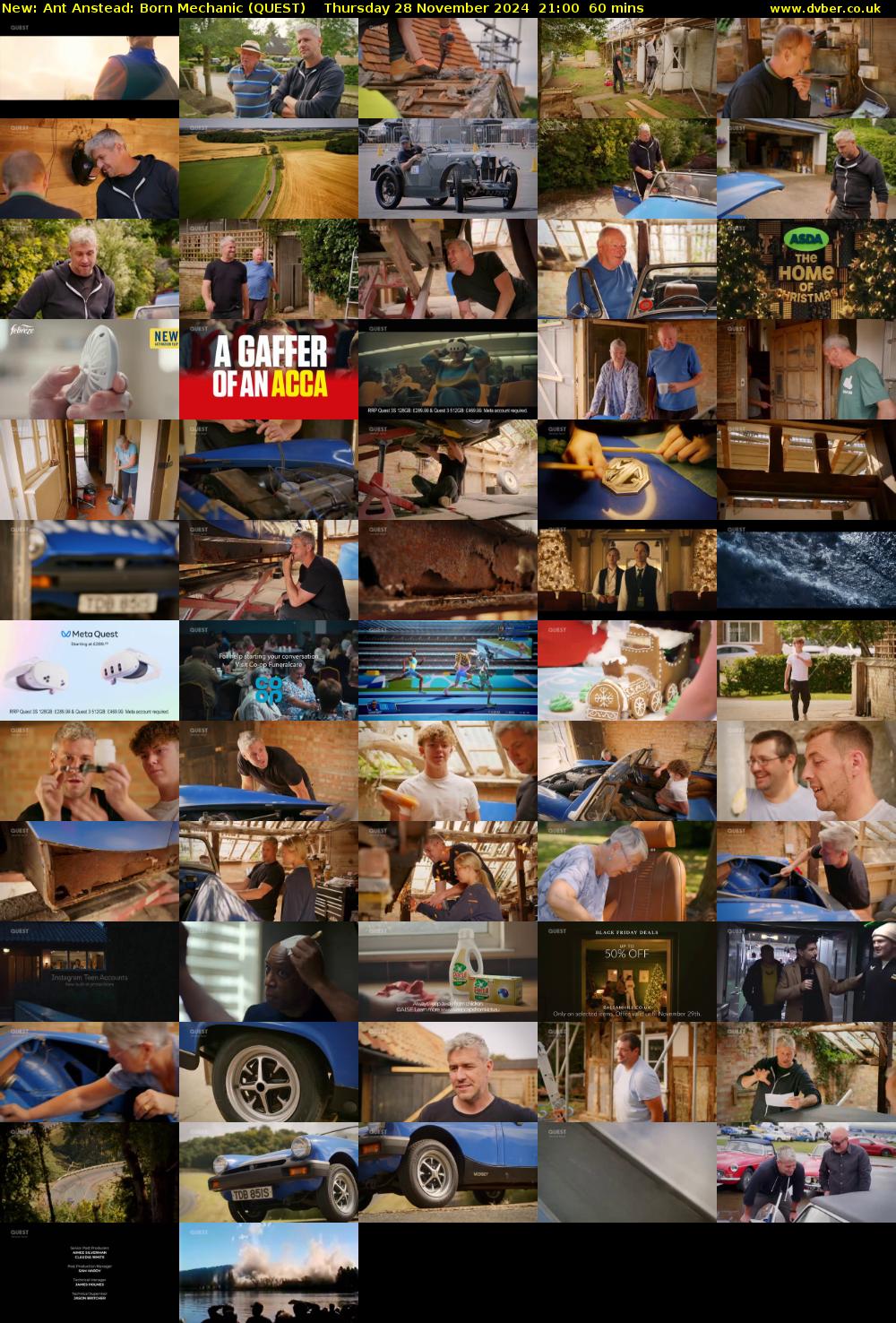 Ant Anstead: Born Mechanic (QUEST) Thursday 28 November 2024 21:00 - 22:00