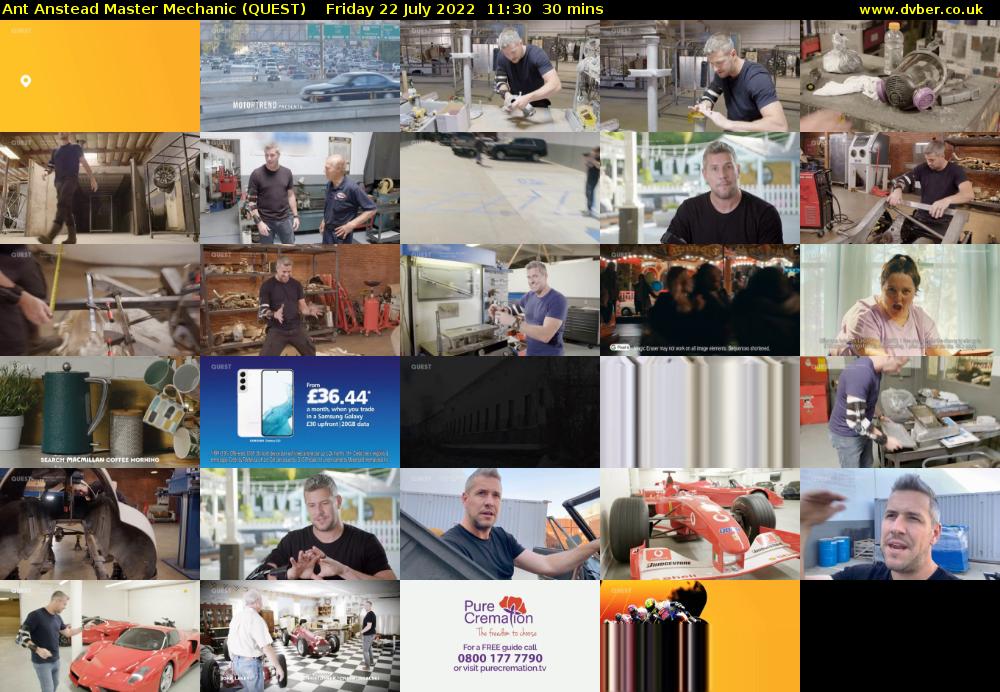 Ant Anstead Master Mechanic (QUEST) Friday 22 July 2022 11:30 - 12:00