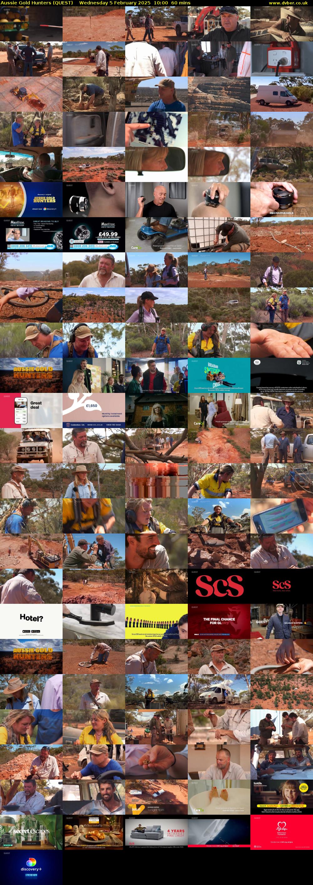 Aussie Gold Hunters (QUEST) Wednesday 5 February 2025 10:00 - 11:00