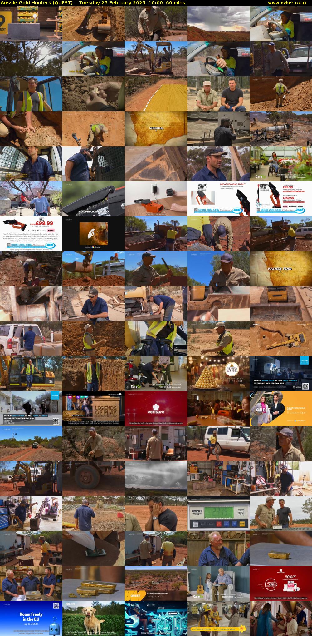Aussie Gold Hunters (QUEST) Tuesday 25 February 2025 10:00 - 11:00