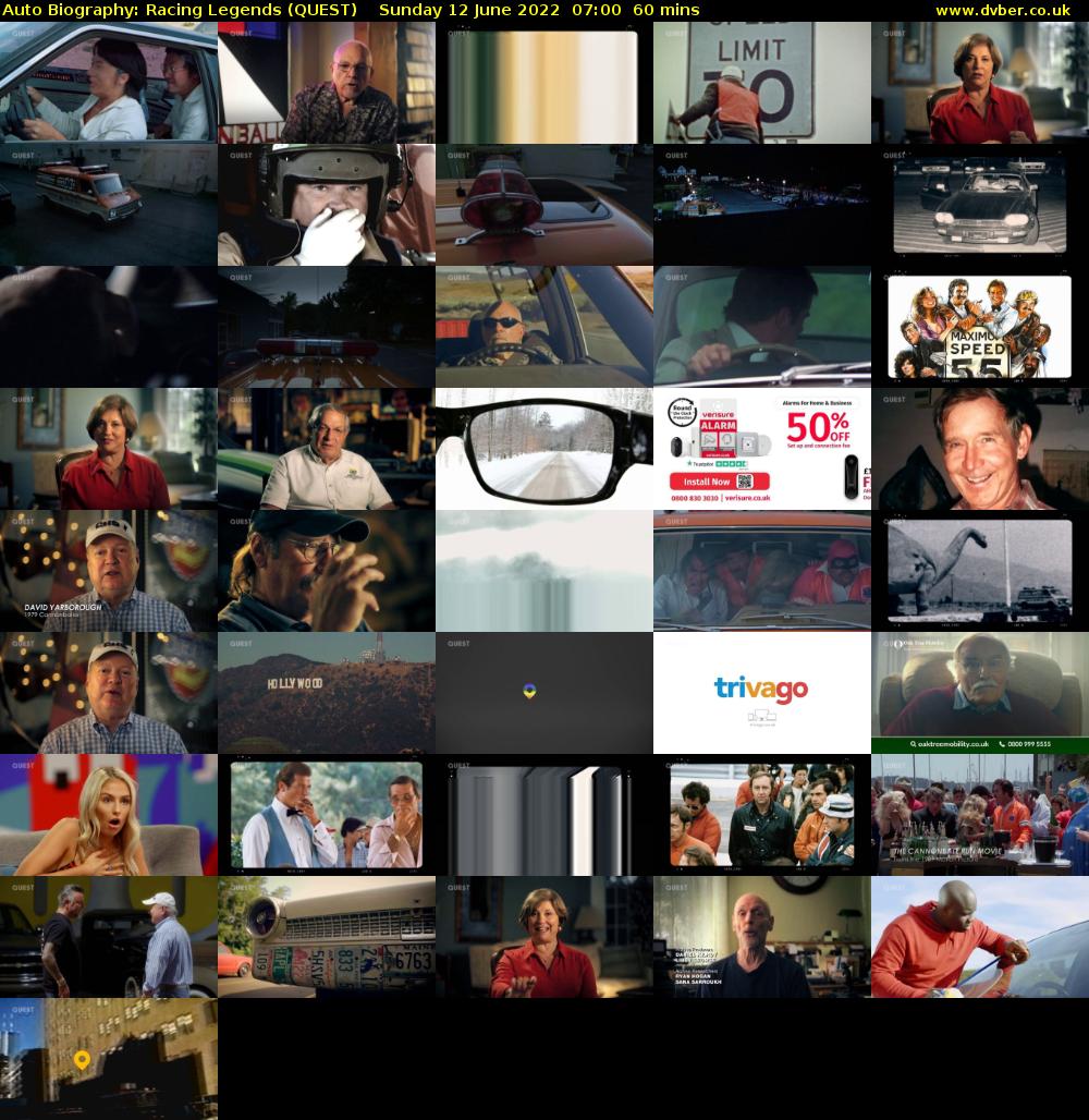 Auto Biography: Racing Legends (QUEST) Sunday 12 June 2022 07:00 - 08:00