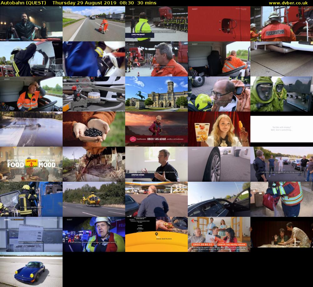 Autobahn (QUEST) Thursday 29 August 2019 08:30 - 09:00