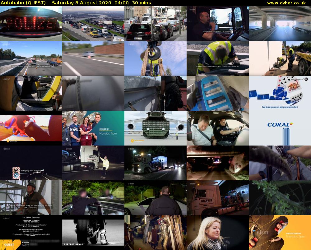 Autobahn (QUEST) Saturday 8 August 2020 04:00 - 04:30