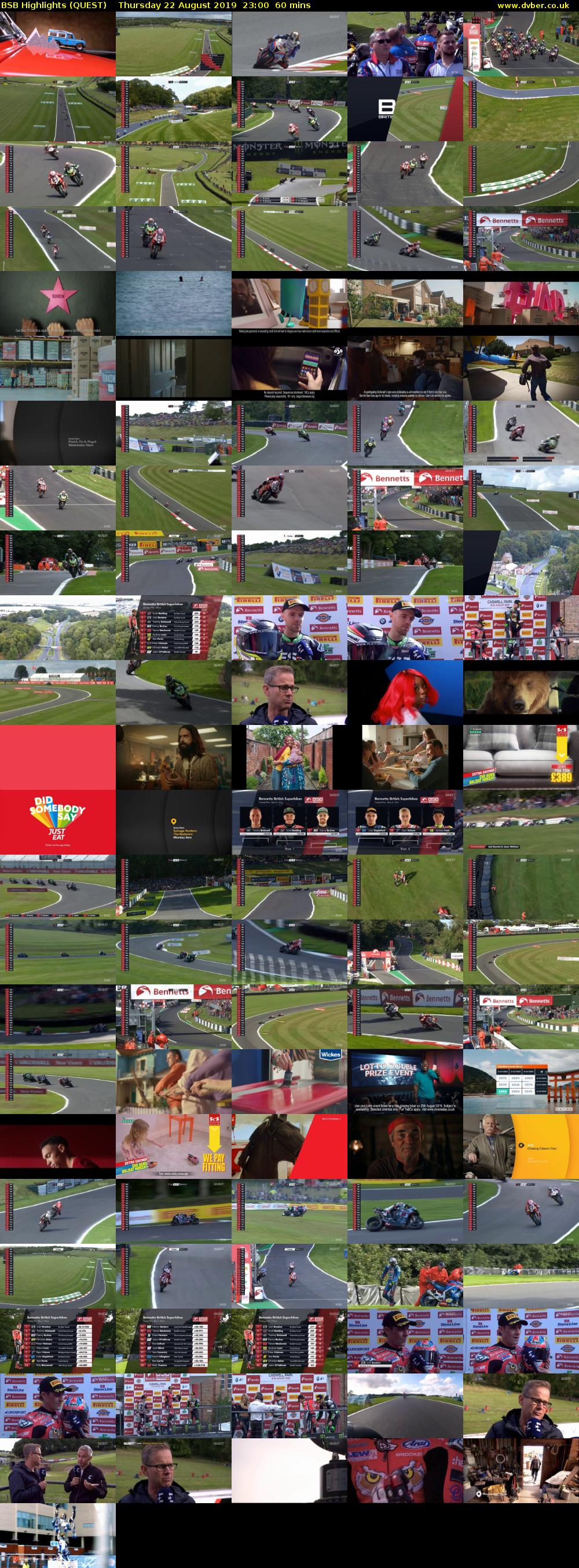 BSB Highlights (QUEST) Thursday 22 August 2019 23:00 - 00:00