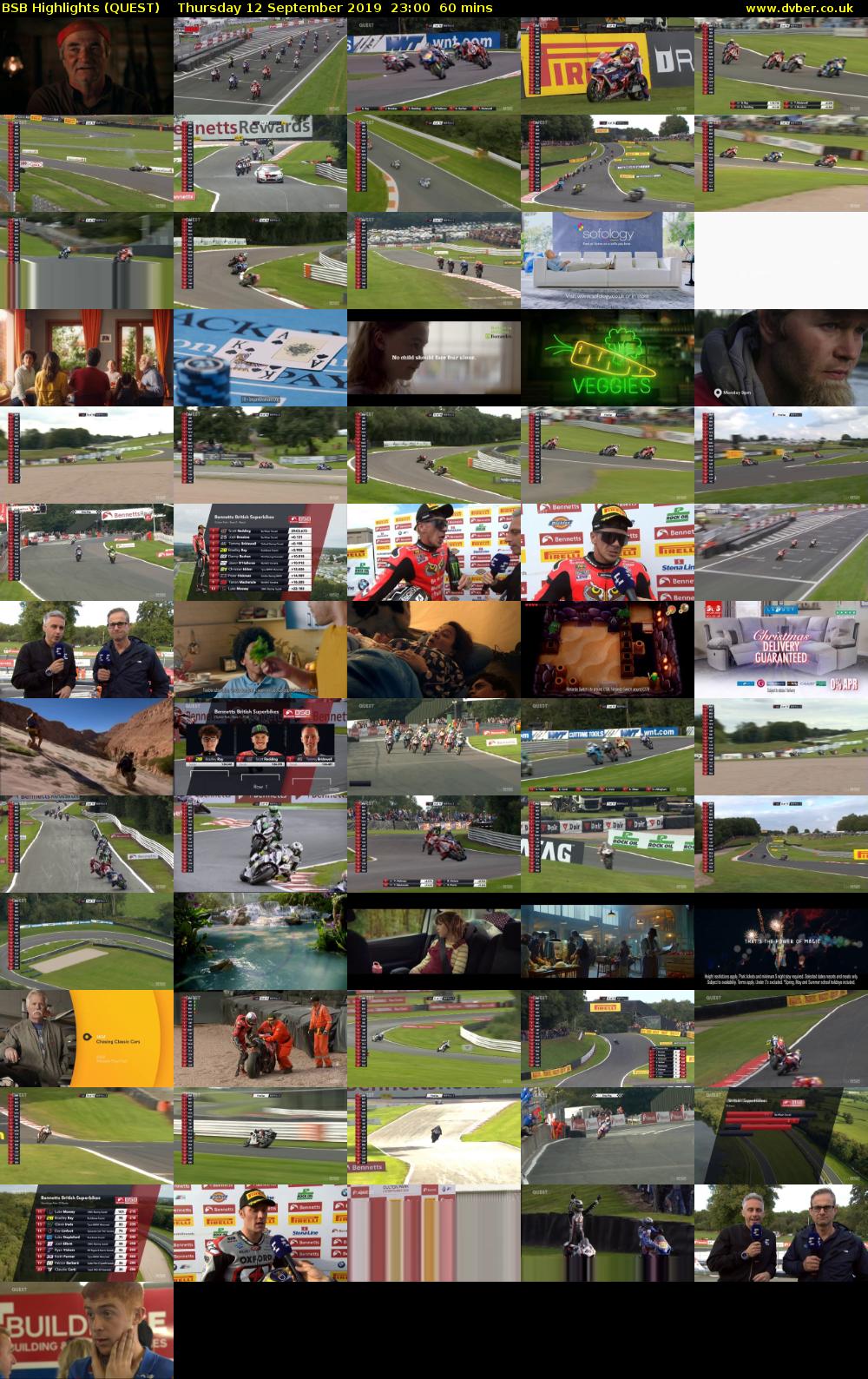 BSB Highlights (QUEST) Thursday 12 September 2019 23:00 - 00:00