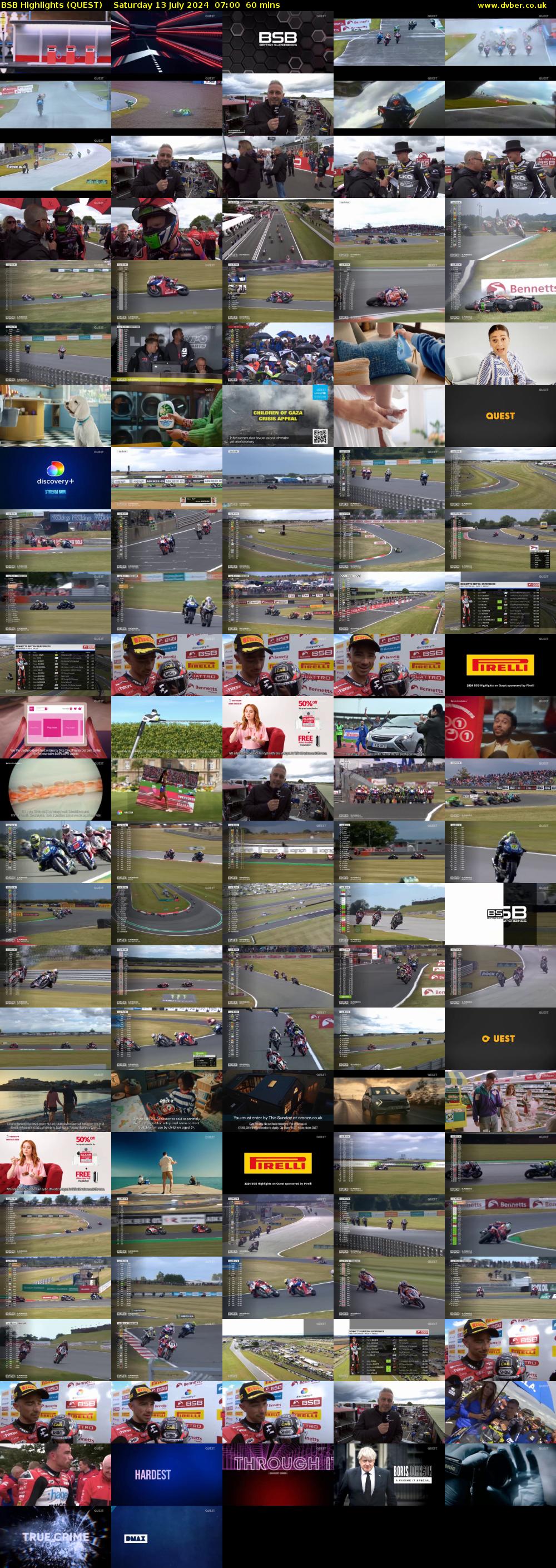 BSB Highlights (QUEST) Saturday 13 July 2024 07:00 - 08:00