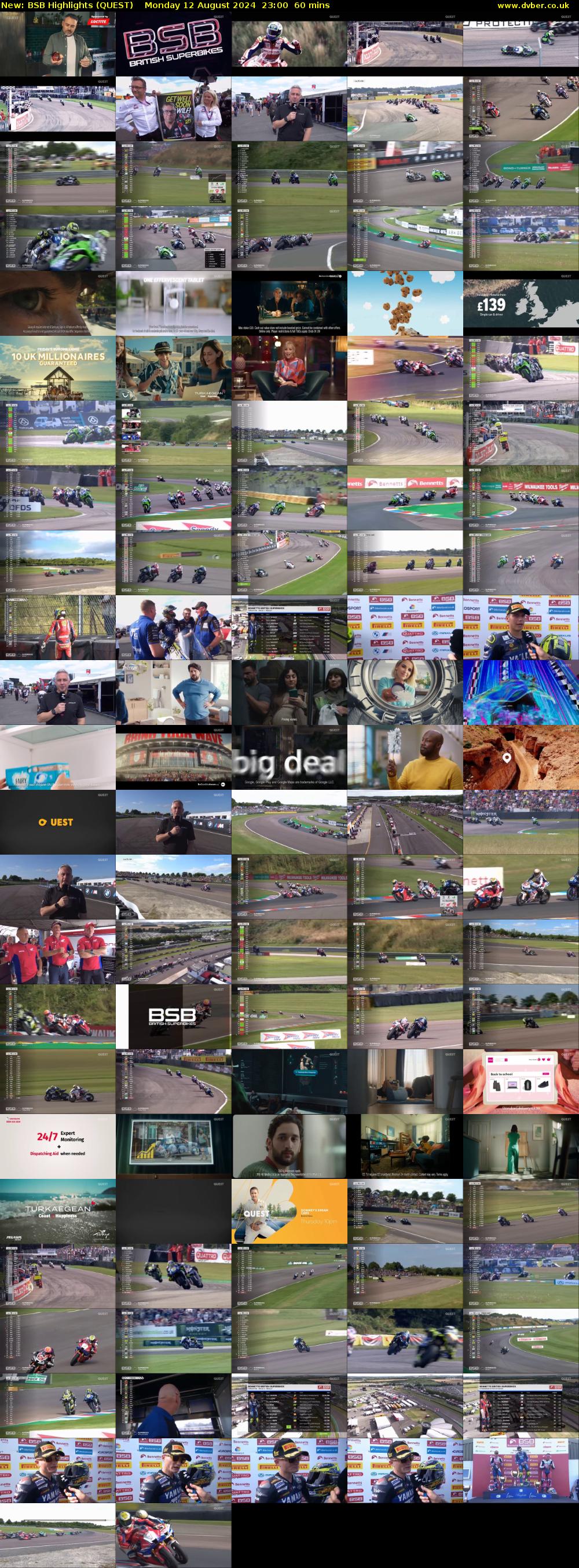 BSB Highlights (QUEST) Monday 12 August 2024 23:00 - 00:00