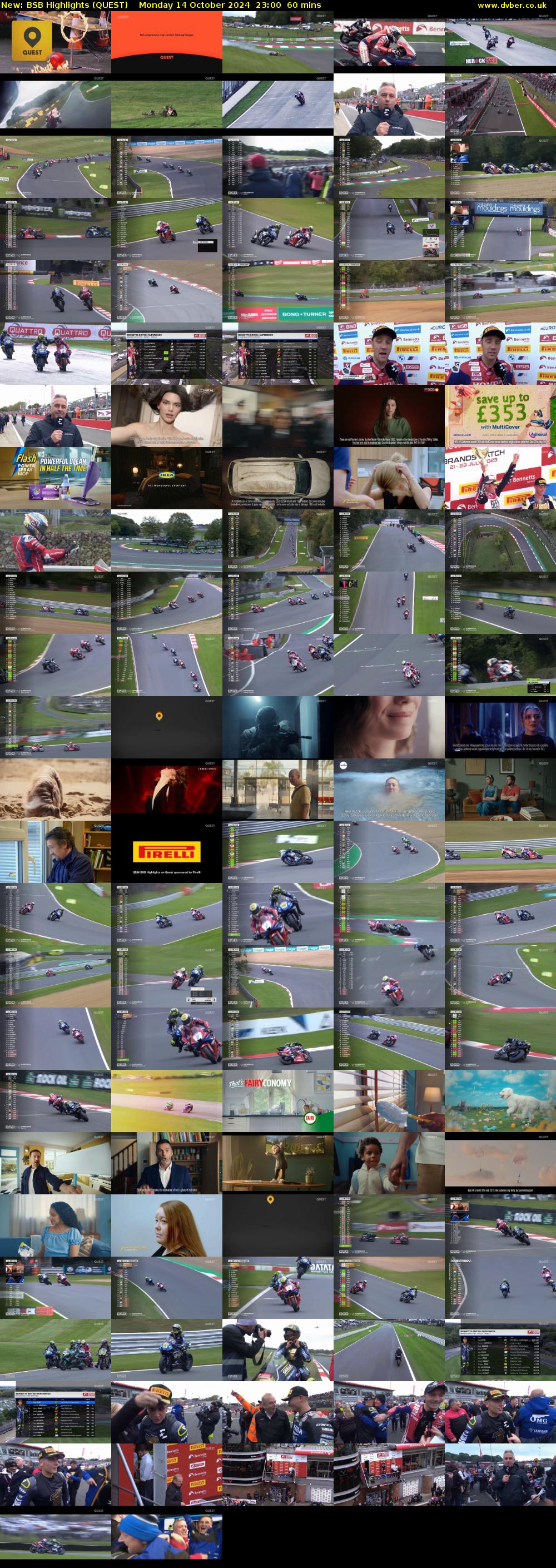 BSB Highlights (QUEST) Monday 14 October 2024 23:00 - 00:00