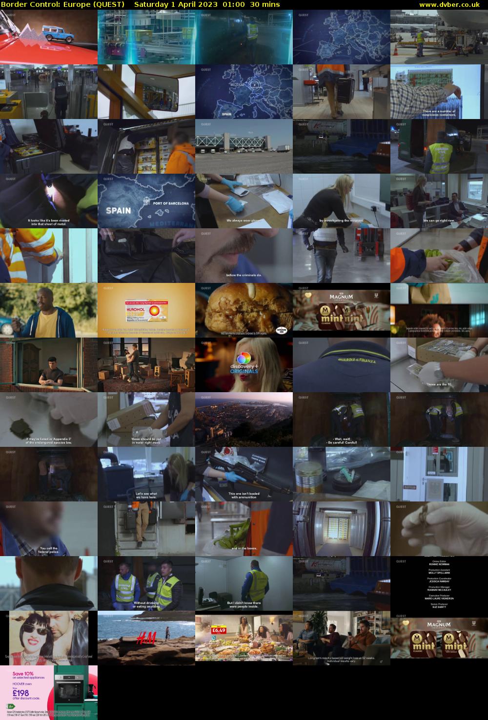 Border Control: Europe (QUEST) Saturday 1 April 2023 01:00 - 01:30