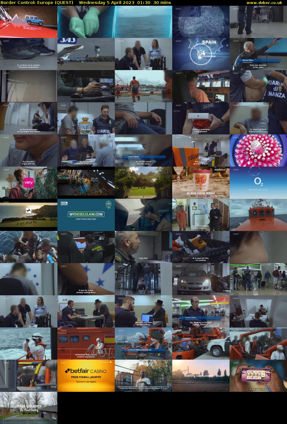 Border Control: Europe (QUEST) Wednesday 5 April 2023 01:30 - 02:00