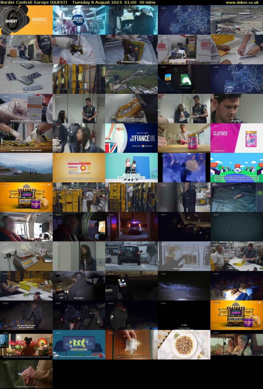 Border Control: Europe (QUEST) Tuesday 8 August 2023 01:00 - 01:30