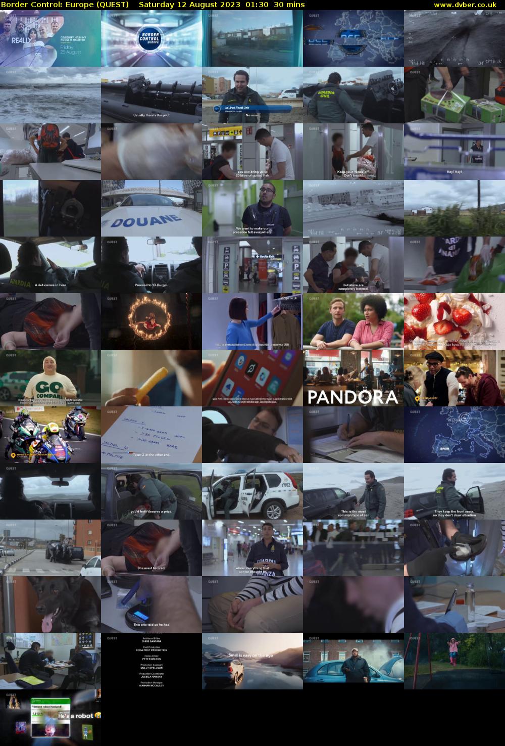 Border Control: Europe (QUEST) Saturday 12 August 2023 01:30 - 02:00