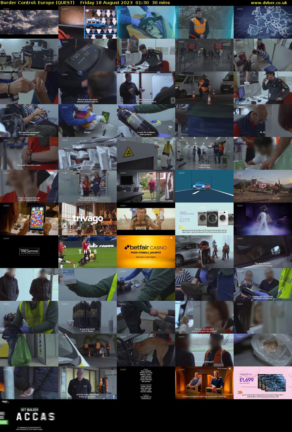 Border Control: Europe (QUEST) Friday 18 August 2023 01:30 - 02:00