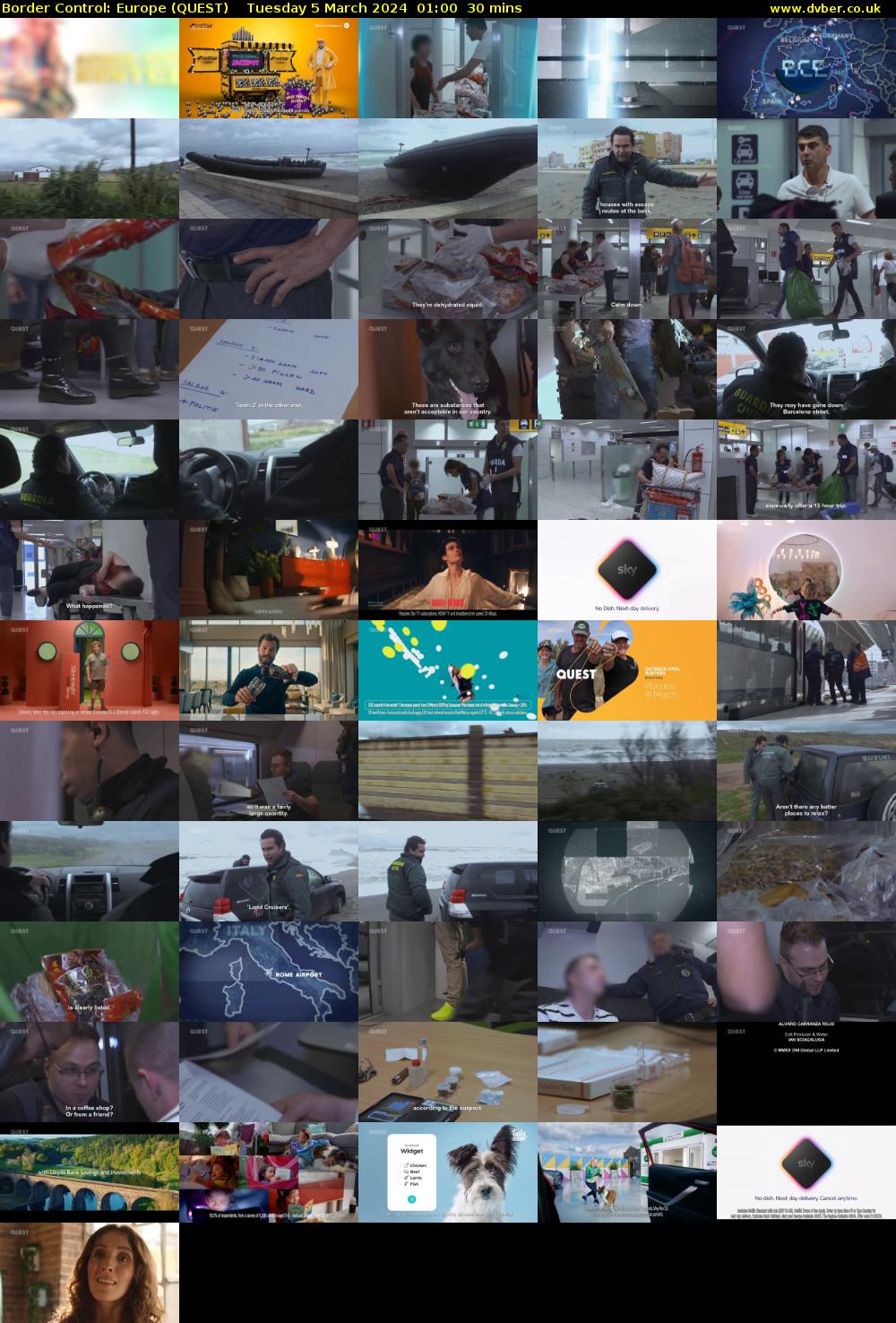 Border Control: Europe (QUEST) Tuesday 5 March 2024 01:00 - 01:30