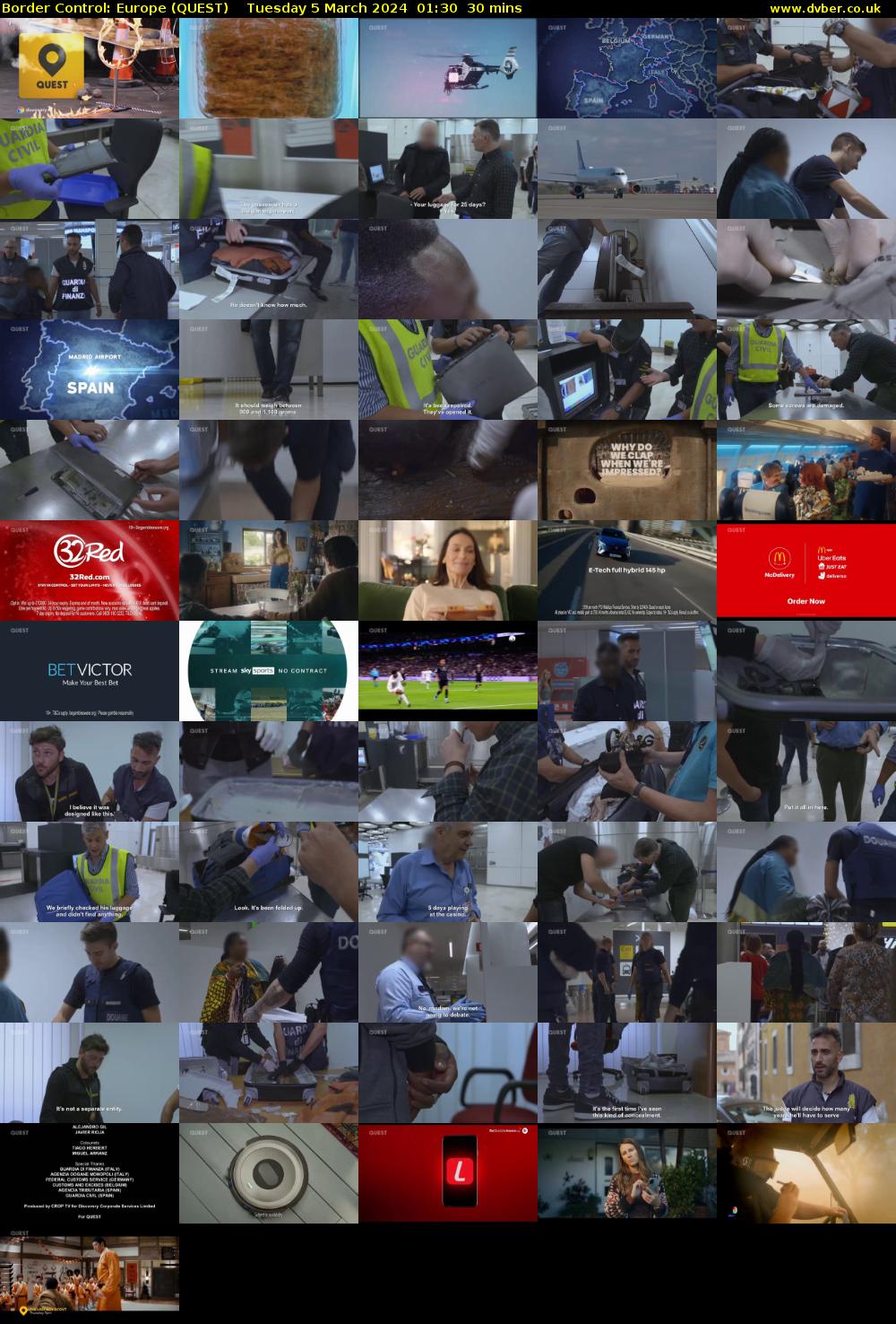 Border Control: Europe (QUEST) Tuesday 5 March 2024 01:30 - 02:00