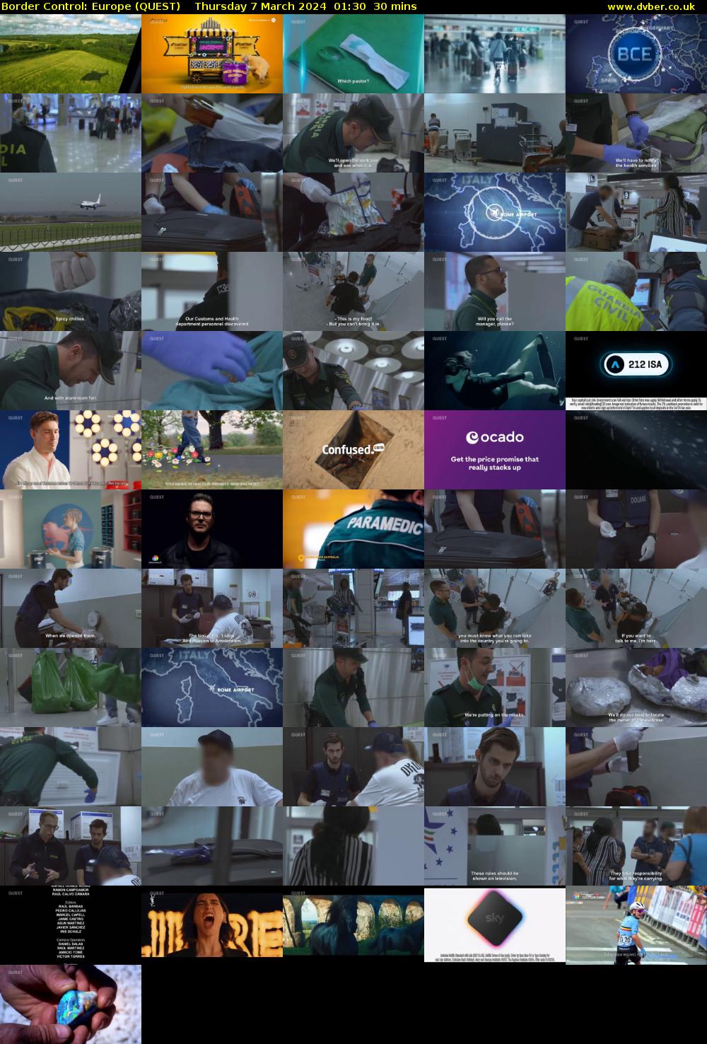 Border Control: Europe (QUEST) Thursday 7 March 2024 01:30 - 02:00