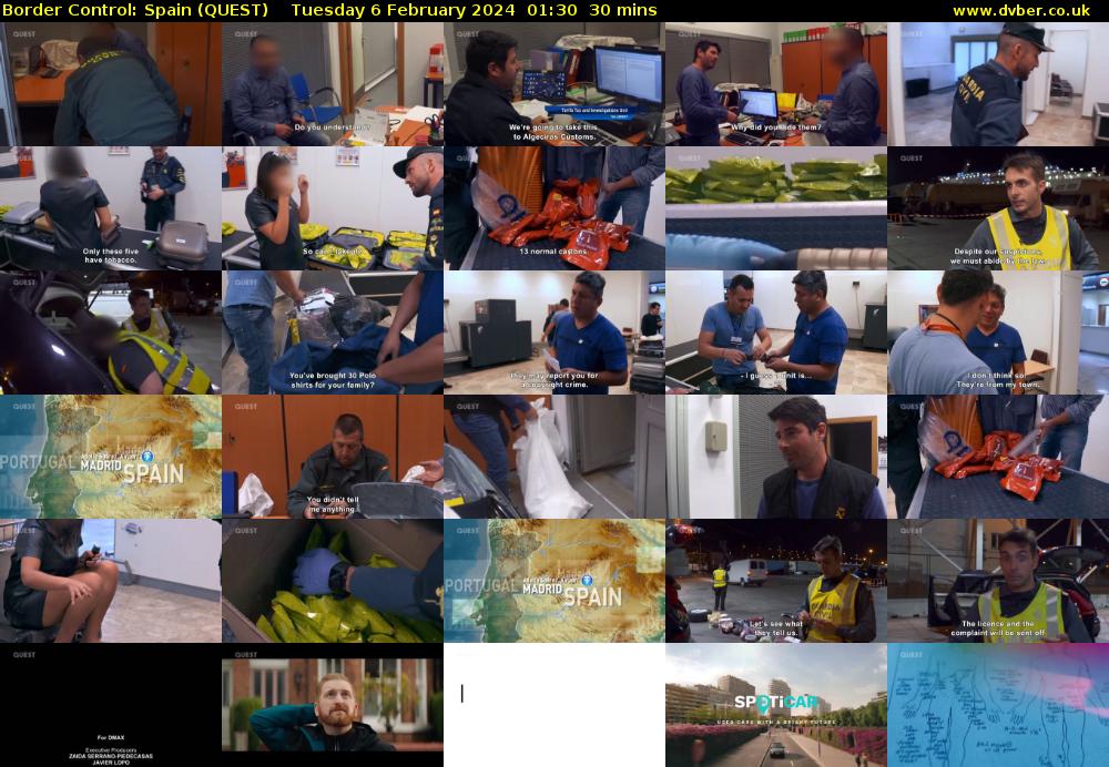 Border Control: Spain (QUEST) Tuesday 6 February 2024 01:30 - 02:00