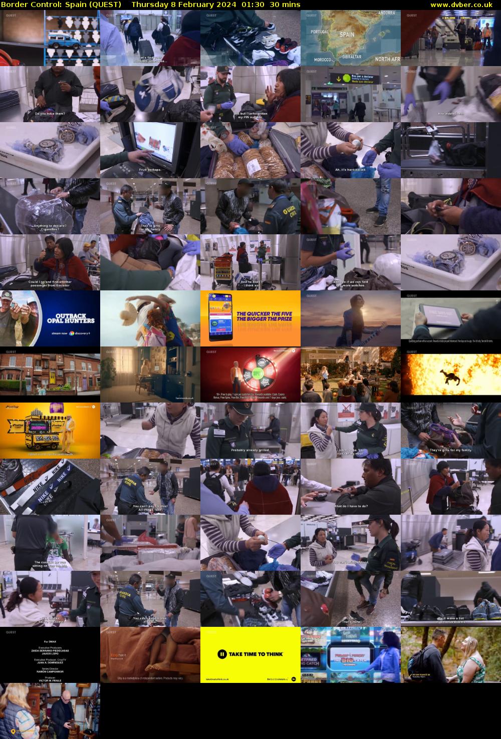 Border Control: Spain (QUEST) Thursday 8 February 2024 01:30 - 02:00
