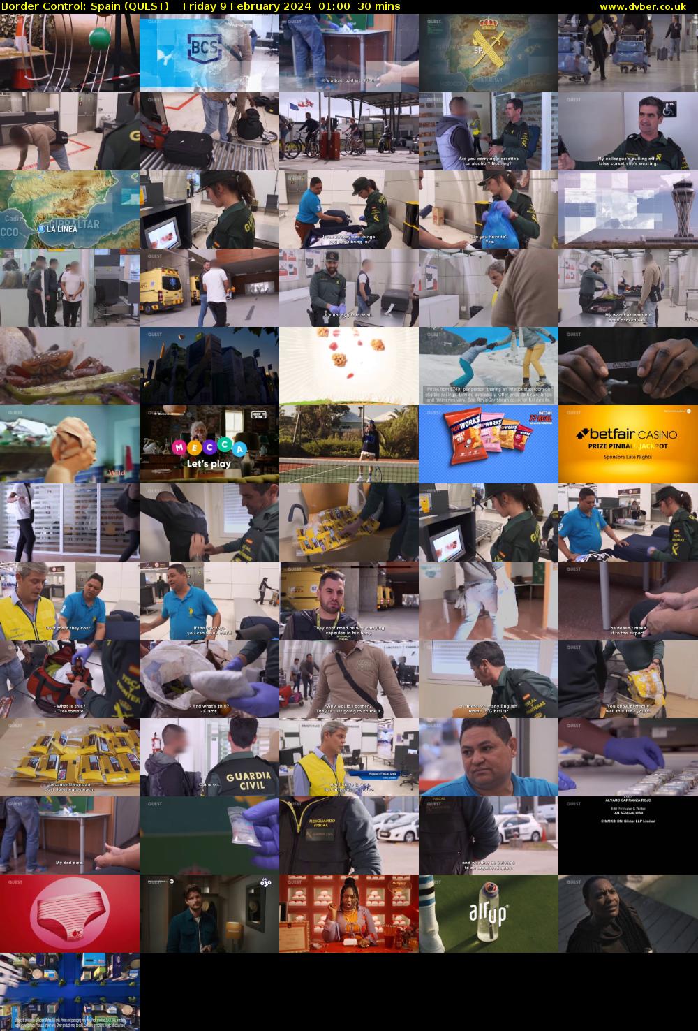 Border Control: Spain (QUEST) Friday 9 February 2024 01:00 - 01:30