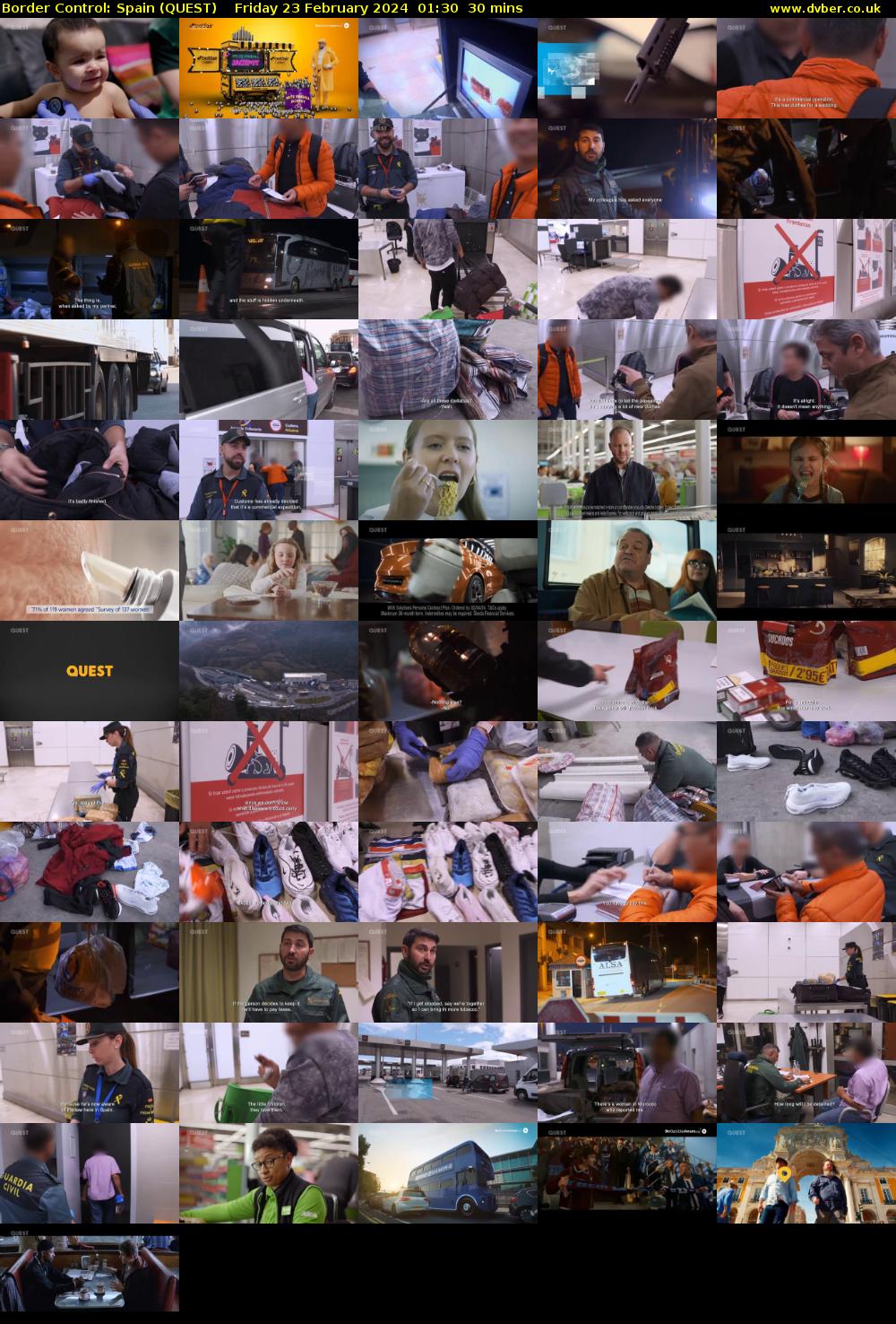 Border Control: Spain (QUEST) Friday 23 February 2024 01:30 - 02:00