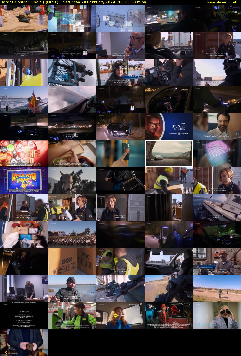 Border Control: Spain (QUEST) Saturday 24 February 2024 01:30 - 02:00