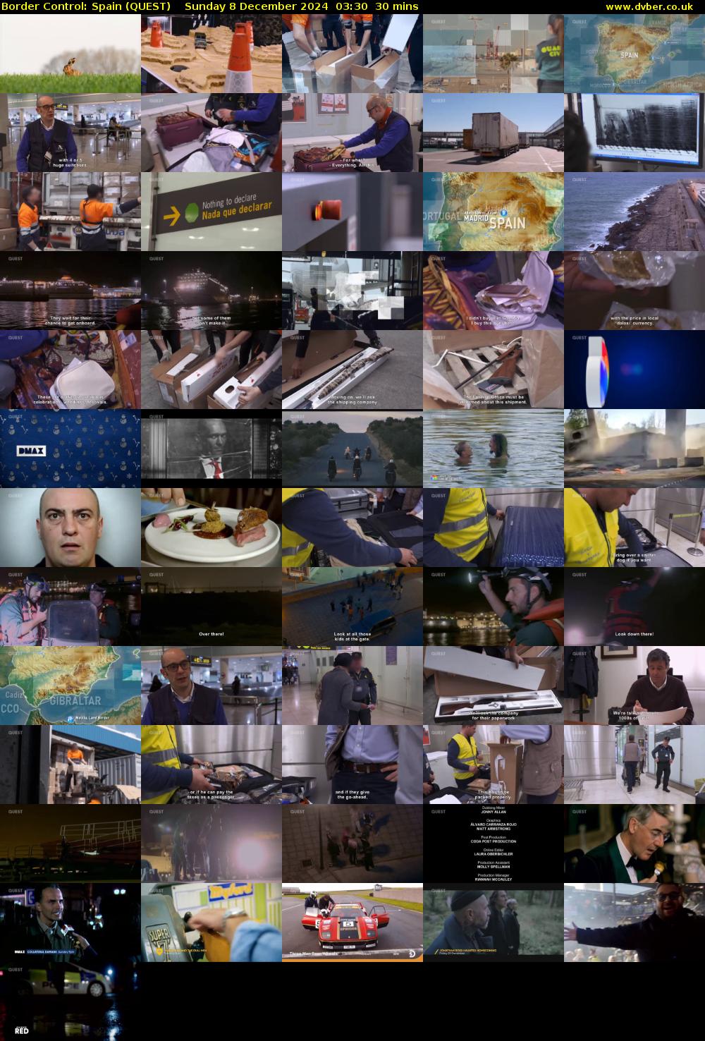 Border Control: Spain (QUEST) Sunday 8 December 2024 03:30 - 04:00