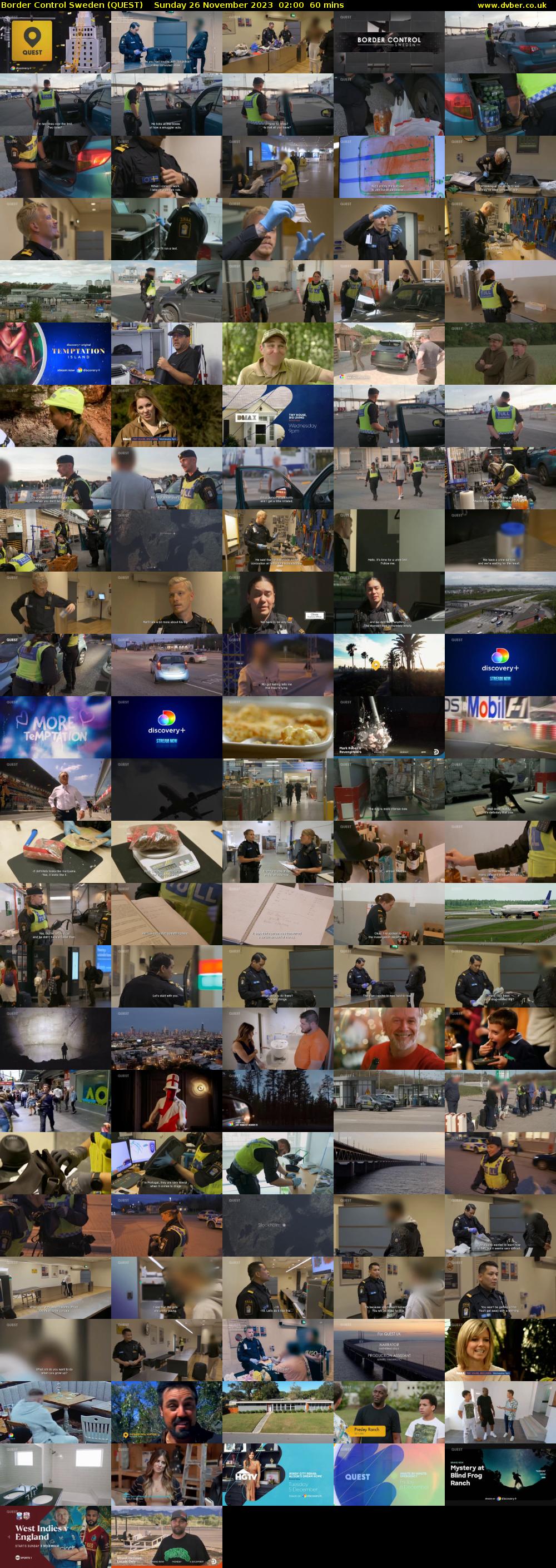 Border Control Sweden (QUEST) Sunday 26 November 2023 02:00 - 03:00
