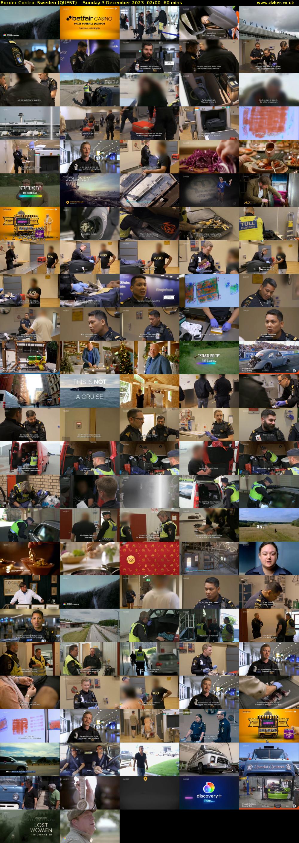Border Control Sweden (QUEST) Sunday 3 December 2023 02:00 - 03:00