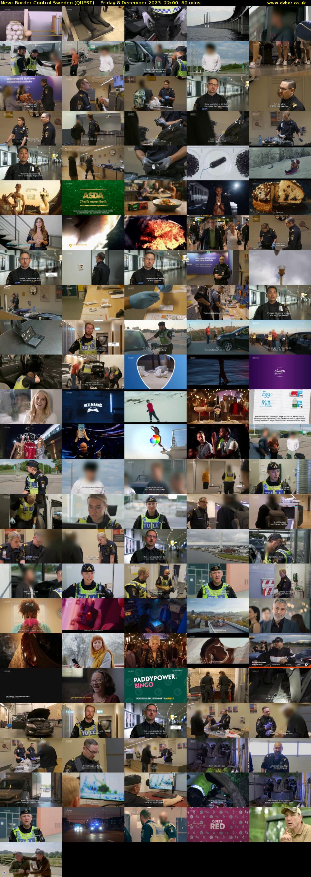 Border Control Sweden (QUEST) Friday 8 December 2023 22:00 - 23:00