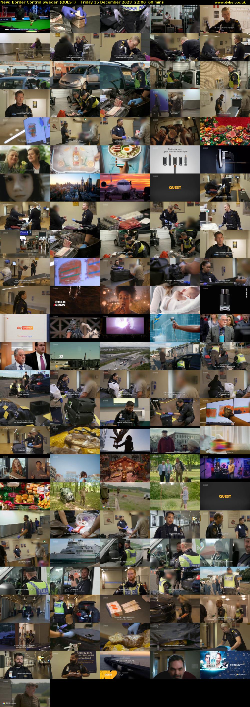 Border Control Sweden (QUEST) Friday 15 December 2023 22:00 - 23:00