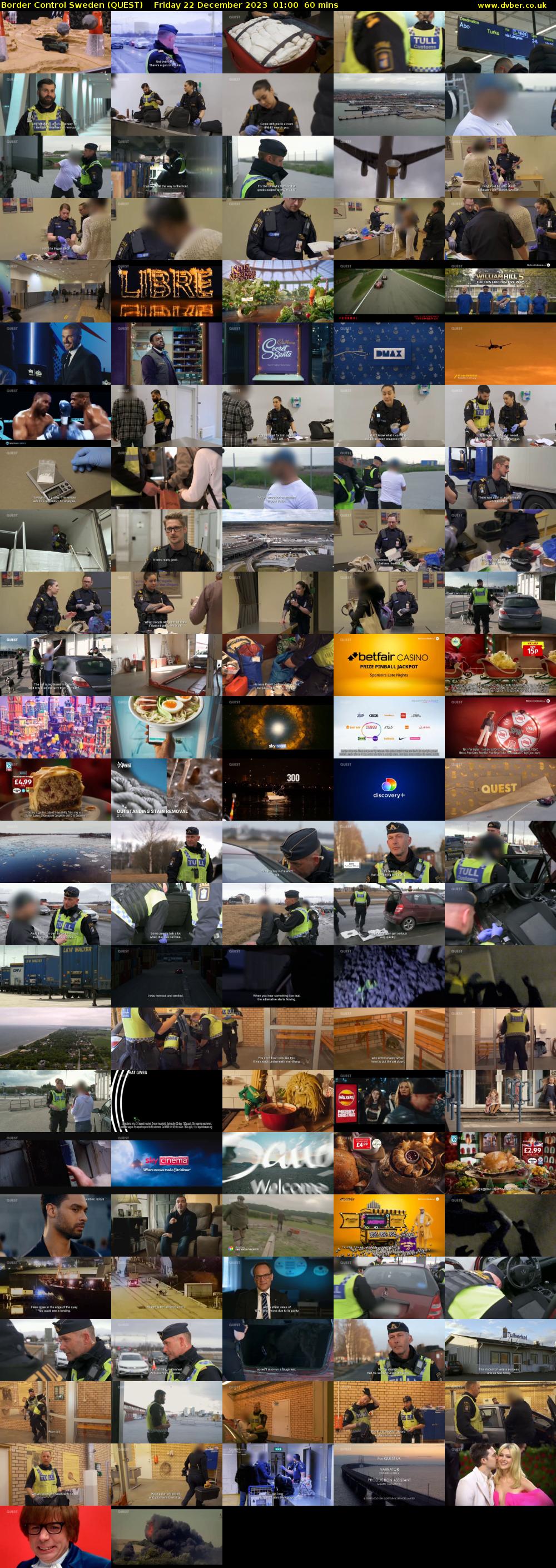 Border Control Sweden (QUEST) Friday 22 December 2023 01:00 - 02:00